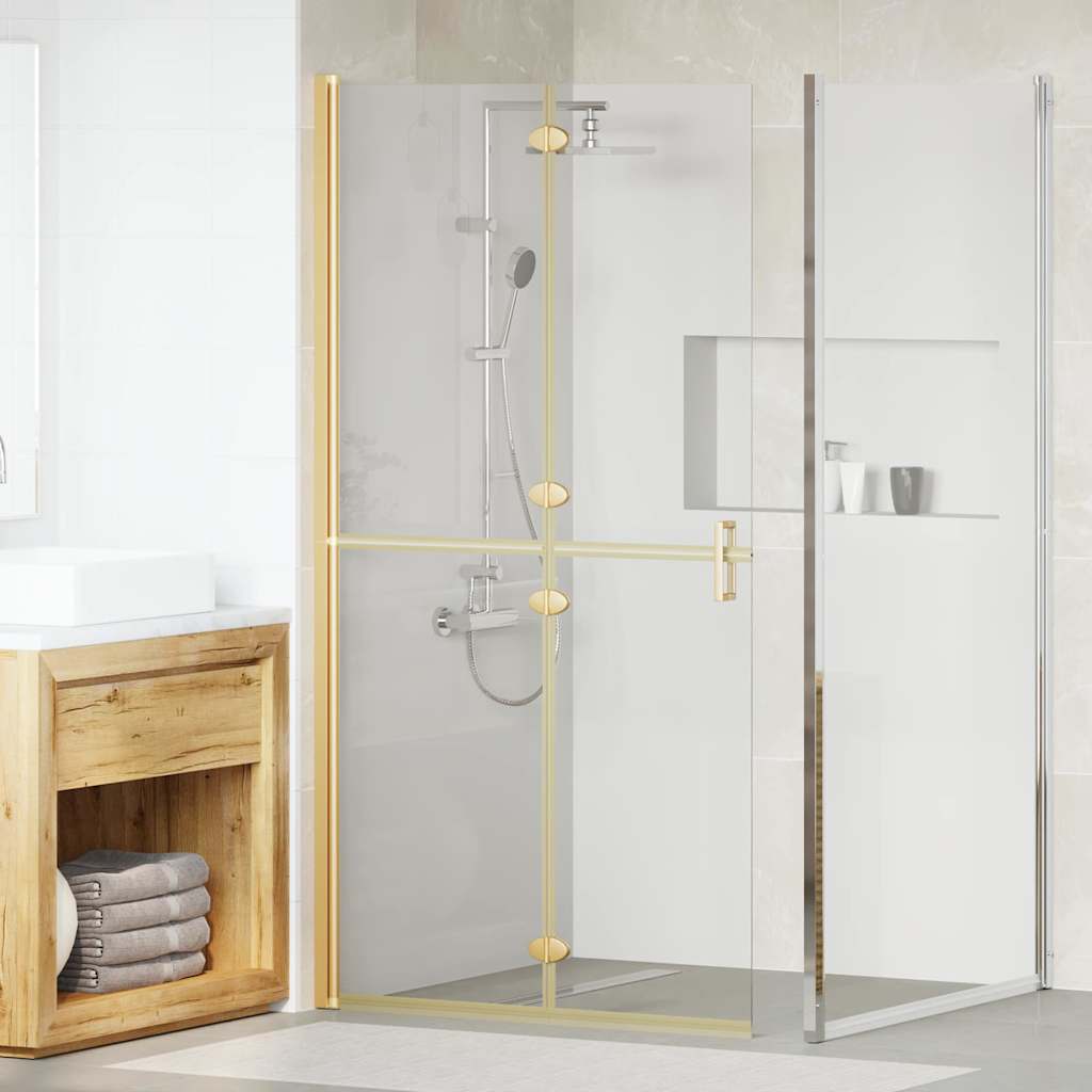 Walk-In Duschwand Gold 100 x 6,5 x 190 cm