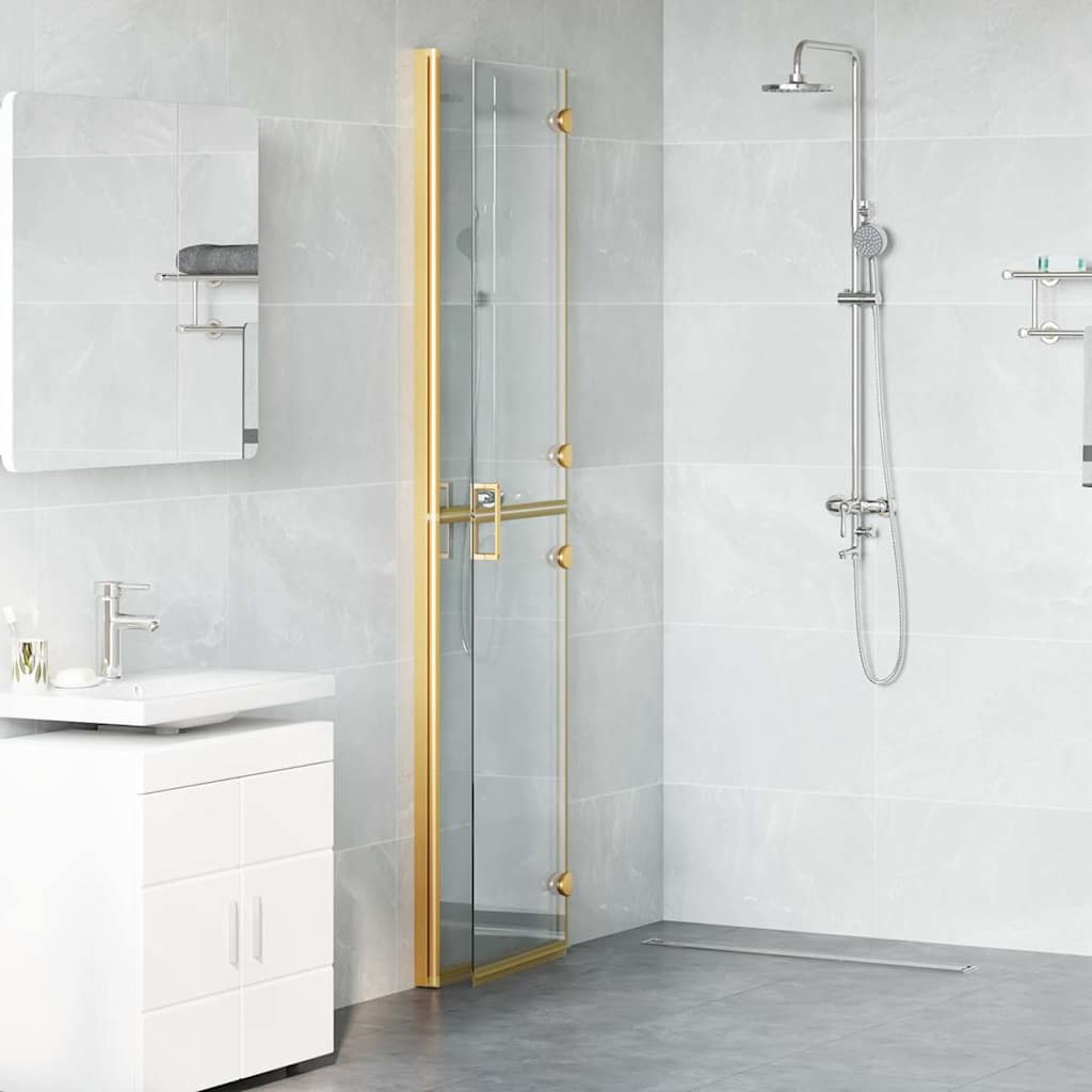 Walk-In Duschwand Gold 100 x 6,5 x 190 cm
