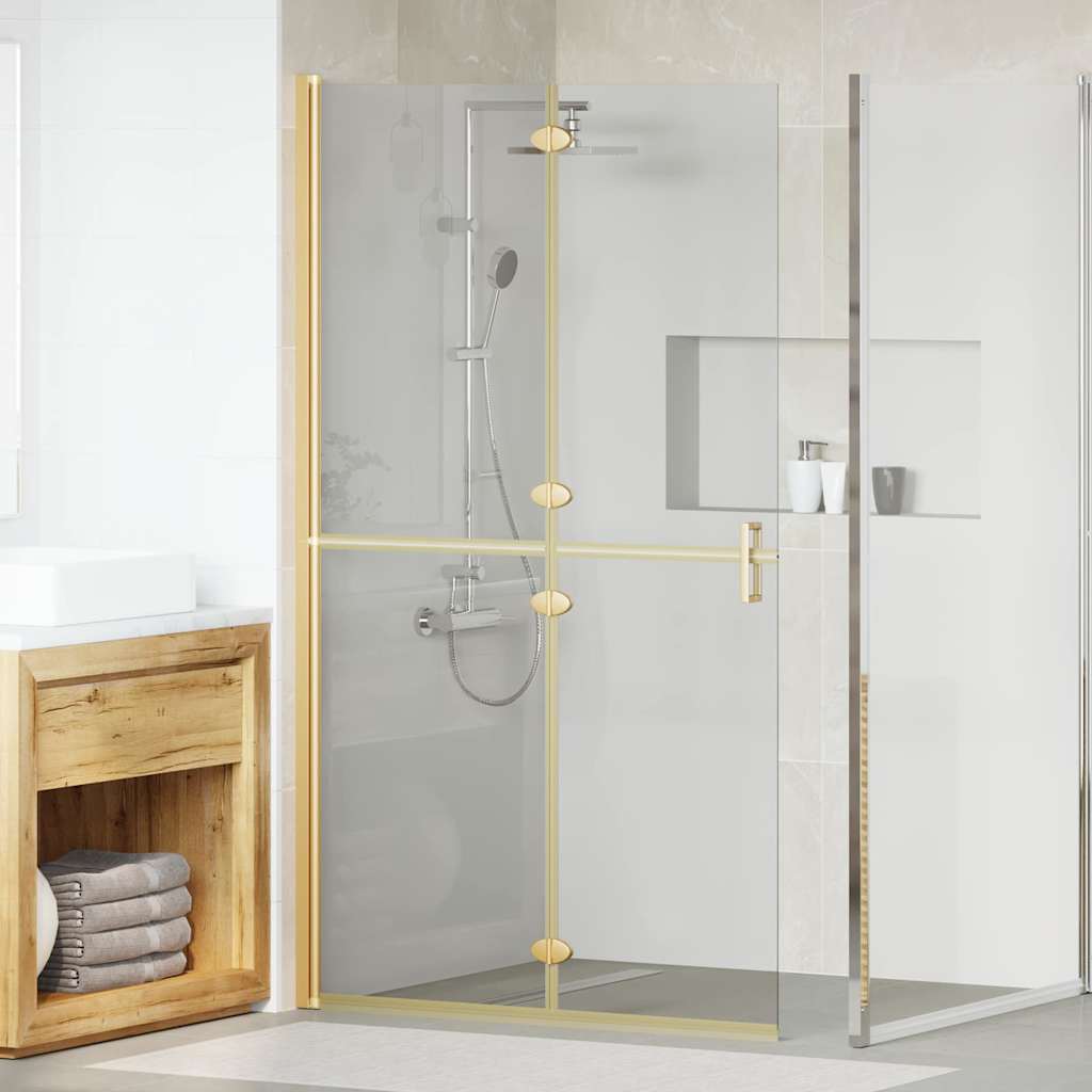 Walk-In Duschwand Gold 110 x 6,5 x 190 cm