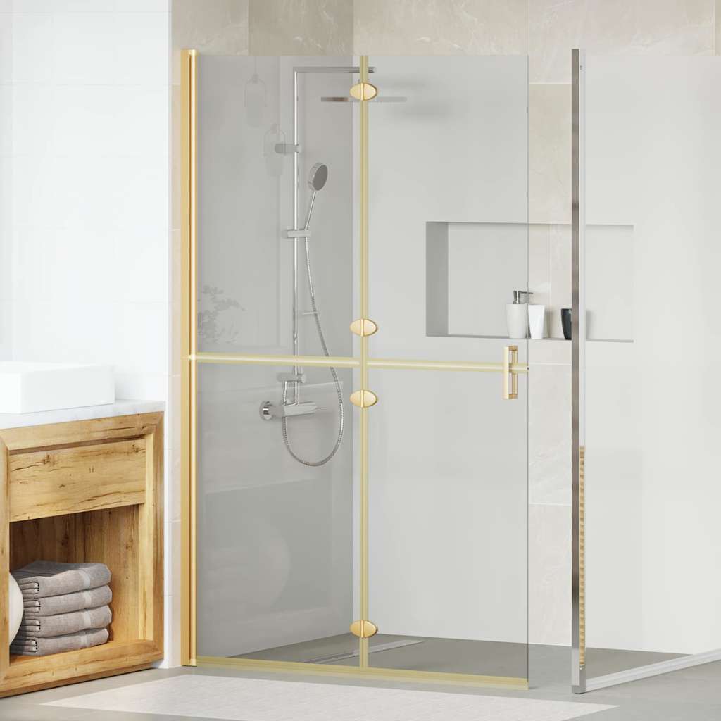 Walk-In Duschwand Gold 120 x 6,5 x 190 cm