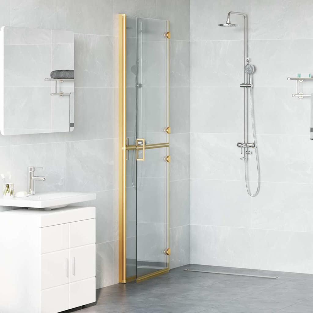Walk-In Duschwand Gold 120 x 6,5 x 190 cm