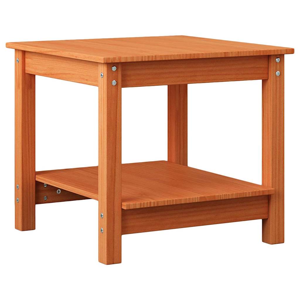 Couchtisch Wachsbraun 50 x 50 x 45 cm Massivholz Kiefer