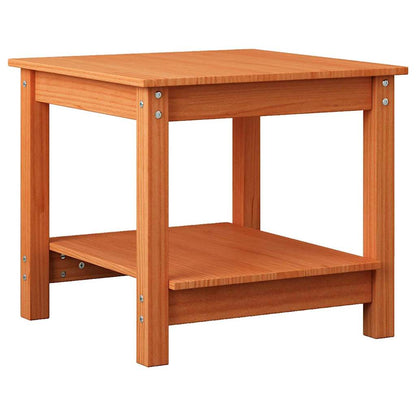 Couchtisch Wachsbraun 50 x 50 x 45 cm Massivholz Kiefer