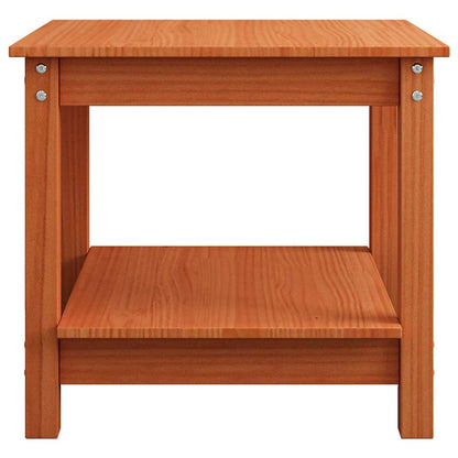 Couchtisch Wachsbraun 50 x 50 x 45 cm Massivholz Kiefer