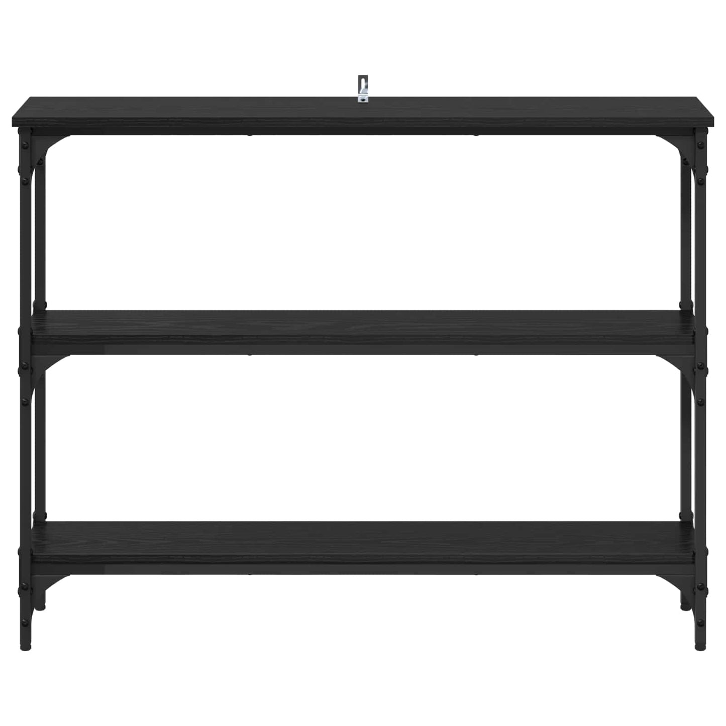 Konsolentisch Schwarz Eichen-Optik 100 x 22,5 x 75 cm