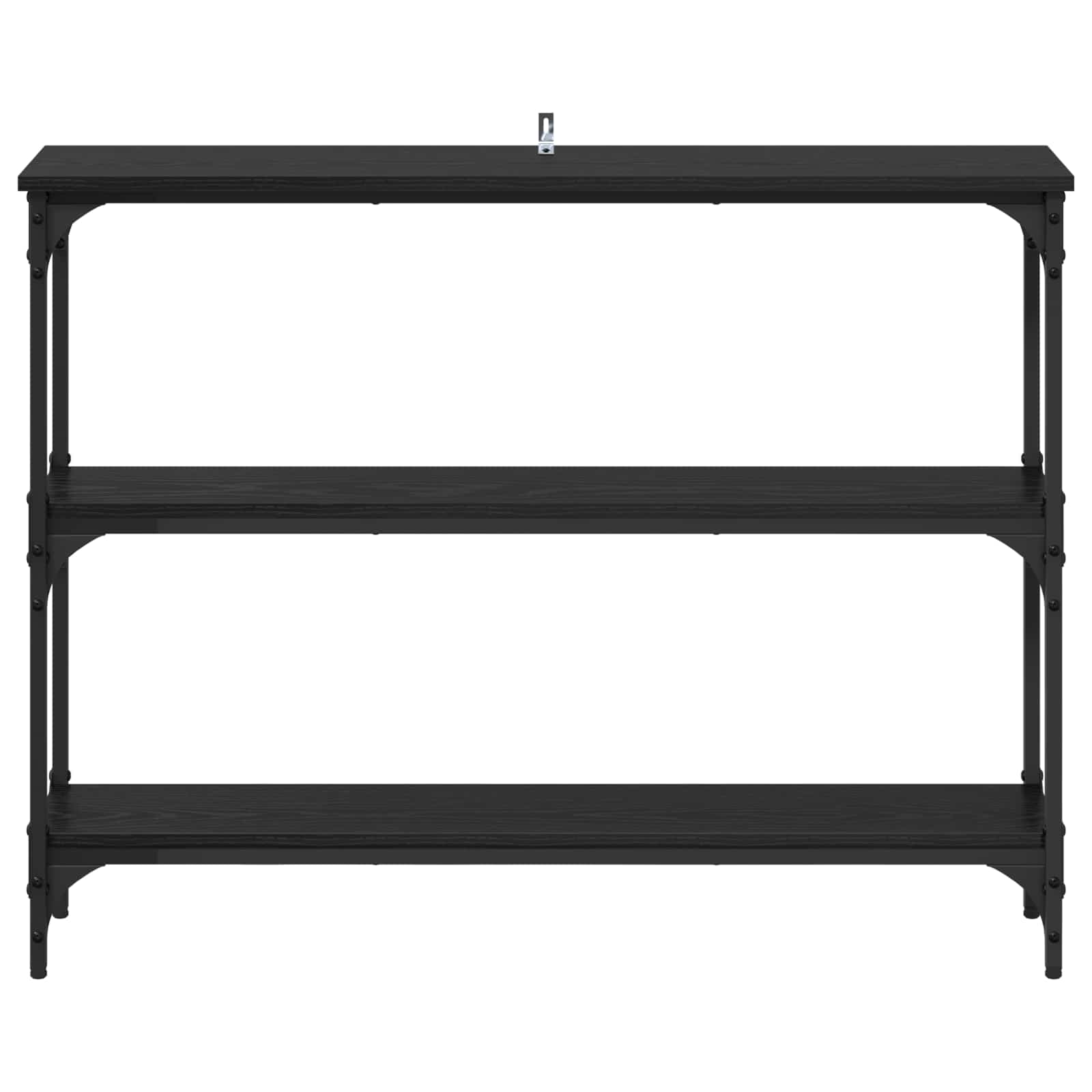 Konsolentisch Schwarz Eichen-Optik 100 x 22,5 x 75 cm