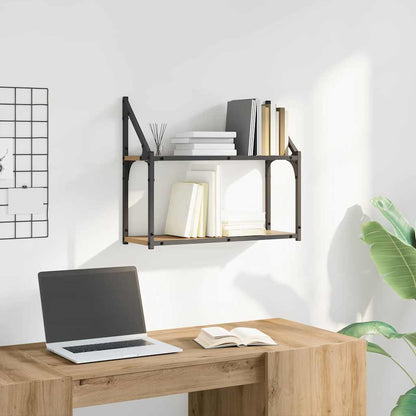Wandregal Wandhalterung Artisan-Eiche 60 x 21 x 51 cm