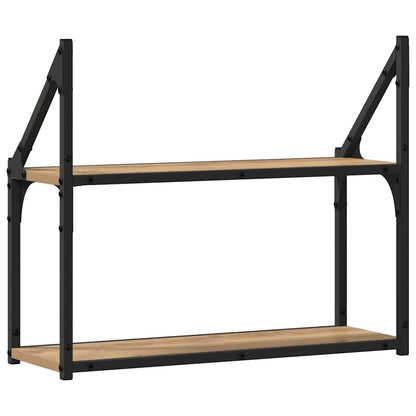 Wandregal Wandhalterung Artisan-Eiche 60 x 21 x 51 cm