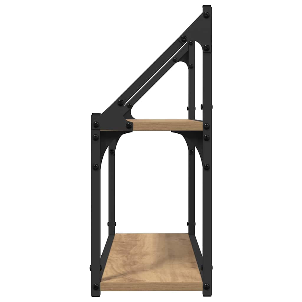 Wandregal mit Regal Artisan-Eiche 60 x 21 x 51 cm Holzwerkstoff
