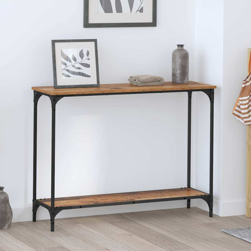 Konsolentisch Altholz 101 x 30,5 x 75 cm Holzwerkstoff