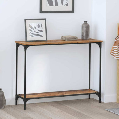 Konsolentisch Altholz 101 x 30,5 x 75 cm Holzwerkstoff