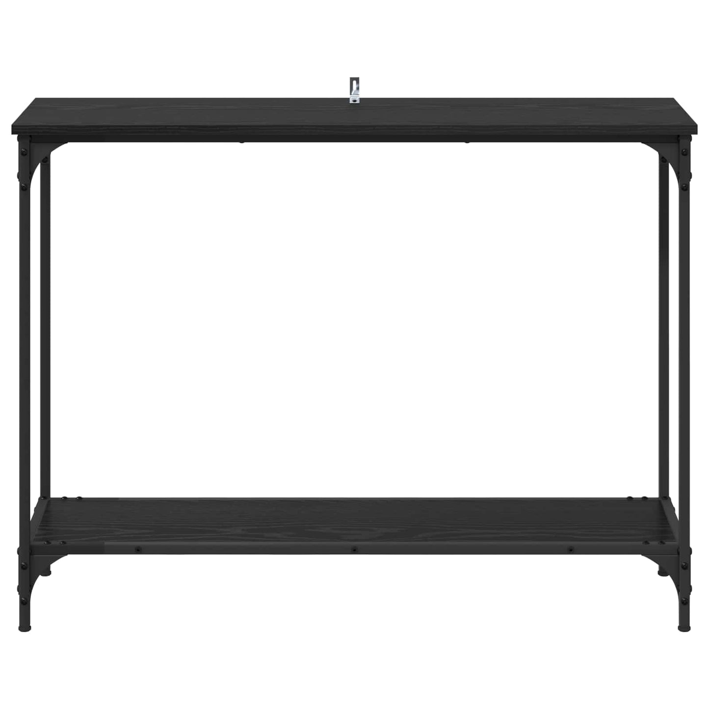 Konsolentisch Schwarz Eichen-Optik 101 x 30,5 x 75 cm