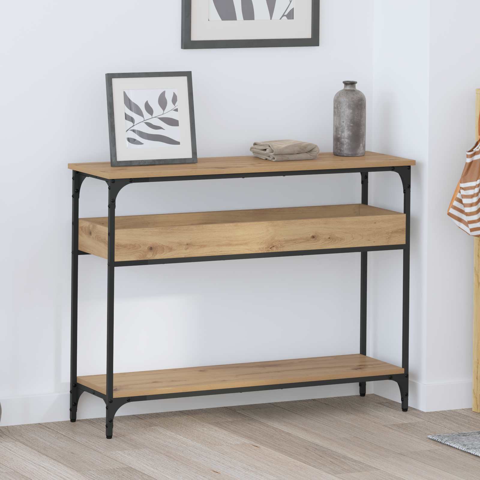 Konsolentisch Artisan-Eiche 100 x 29 x 75 cm Holzwerkstoff