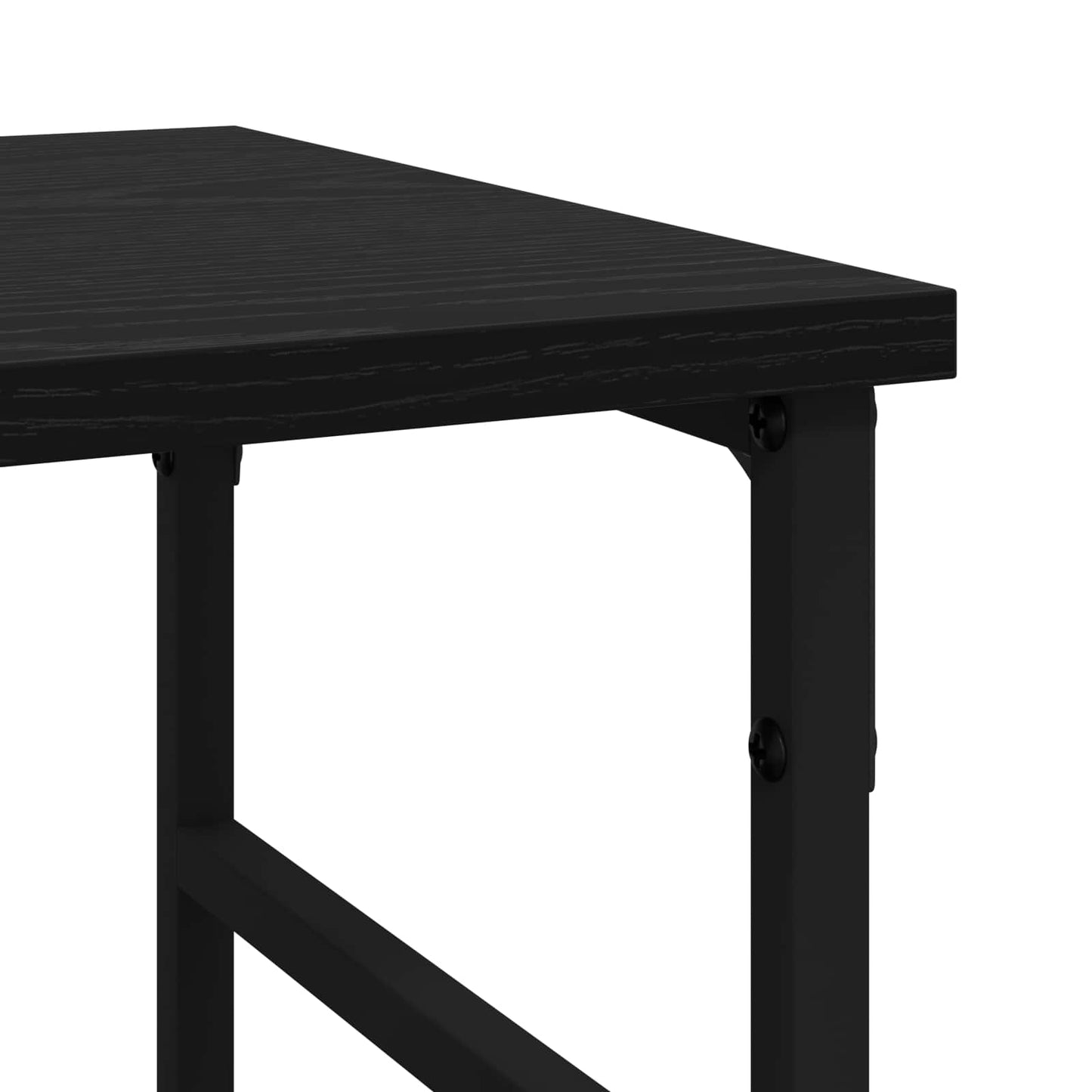 Sideboard Schwarz Eichen-Optik 102 x 32 x 73,5 cm