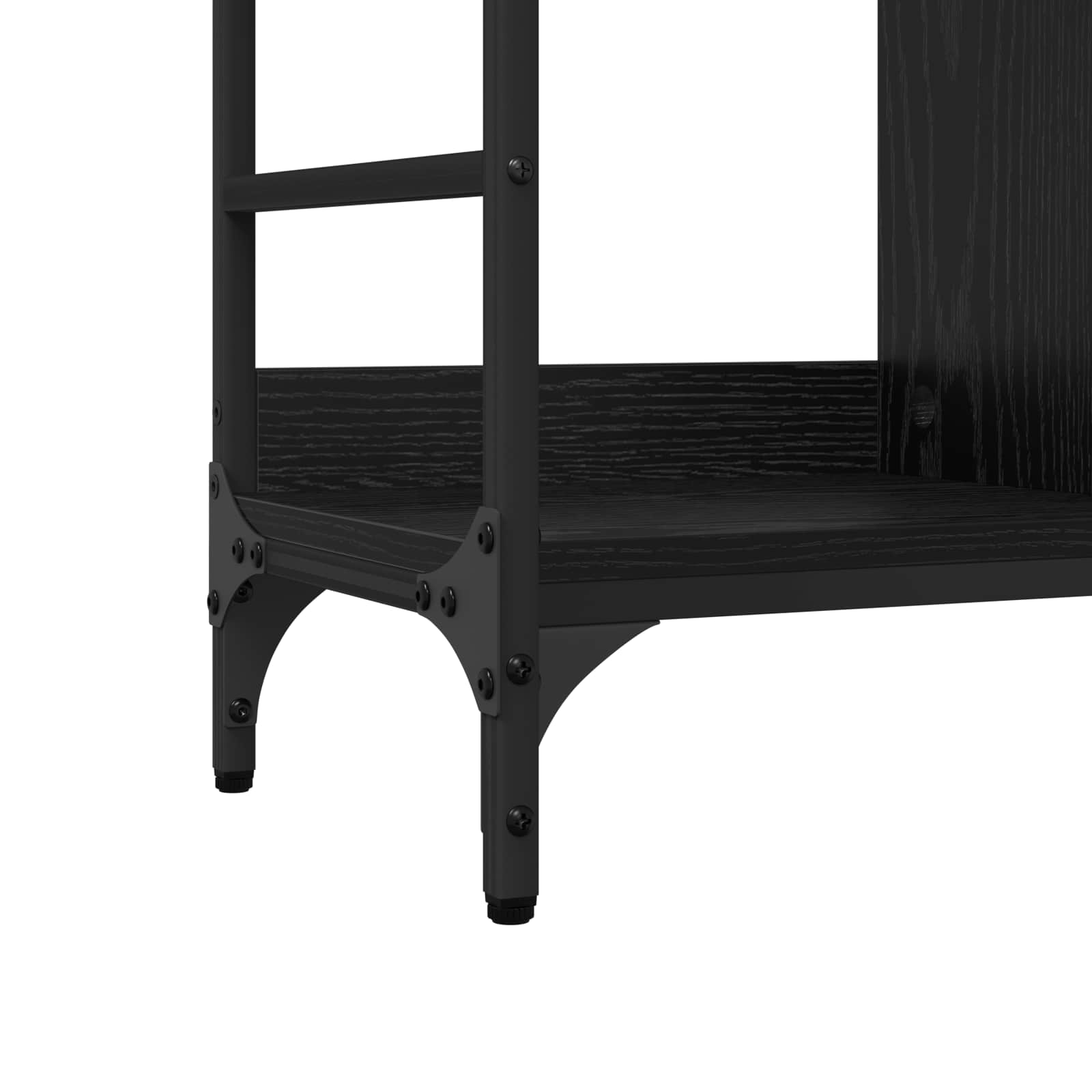 Sideboard Schwarz Eichen-Optik 102 x 32 x 73,5 cm