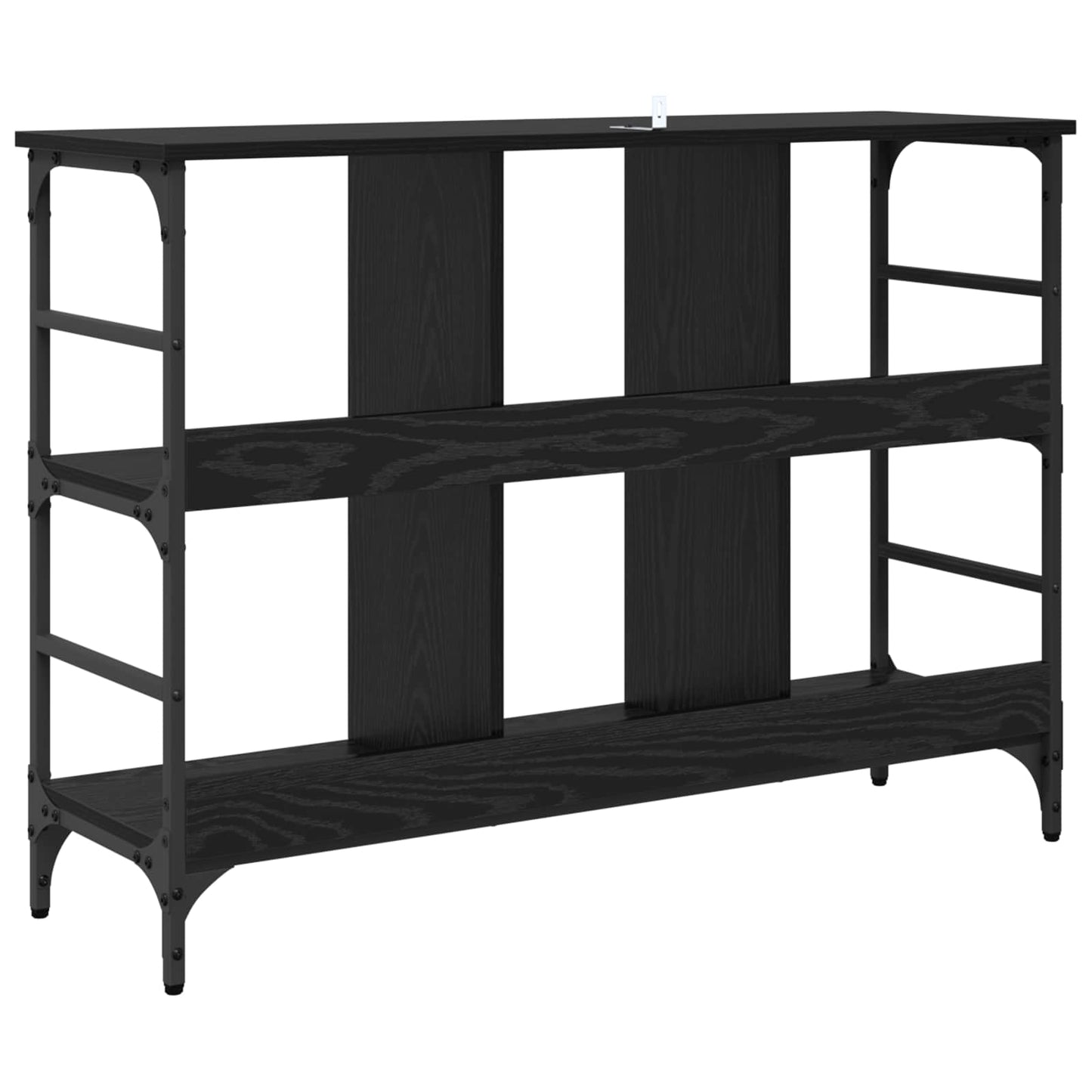 Sideboard Schwarz Eichen-Optik 102 x 32 x 73,5 cm