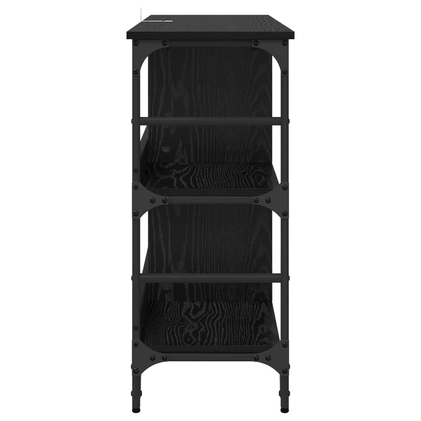 Sideboard Schwarz Eichen-Optik 102 x 32 x 73,5 cm