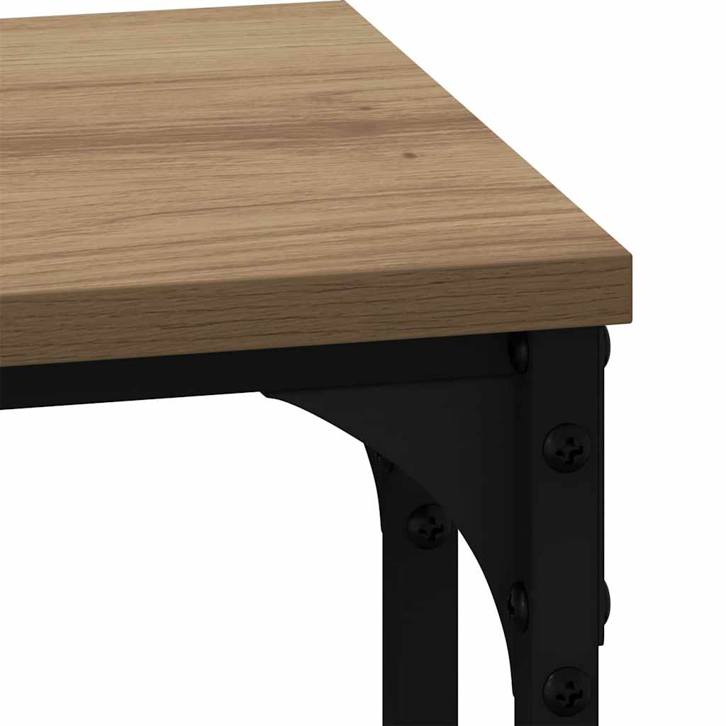 Nesting Couchtisch 3 pcs Eiche handwerklich 50,5 x 35 x 53 cm