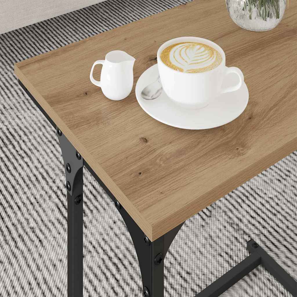 Nesting Couchtisch 3 pcs Eiche handwerklich 50,5 x 35 x 53 cm