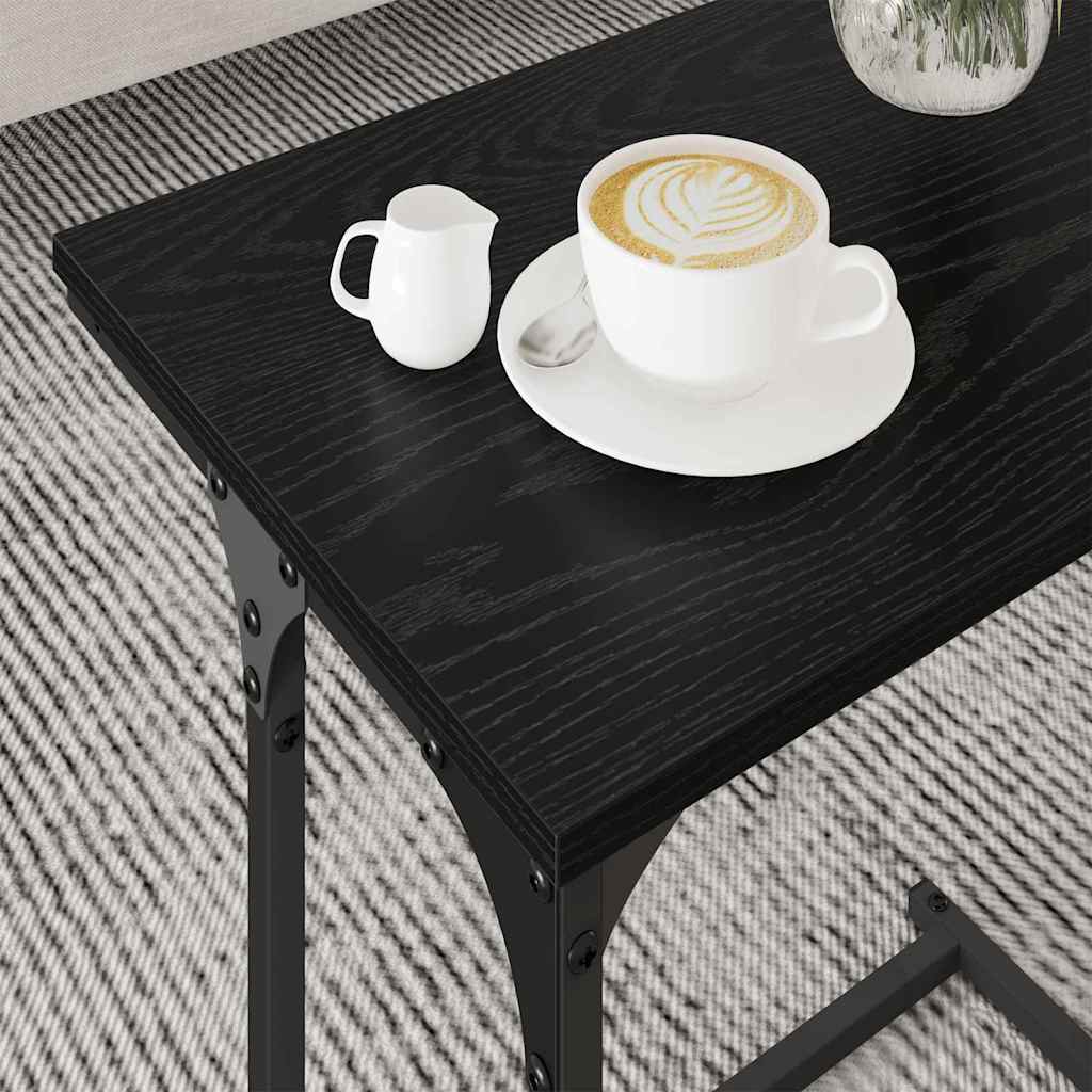 Nesting Couchtisch 3 pcs Schwarze Eiche 50,5 x 35 x 53 cm