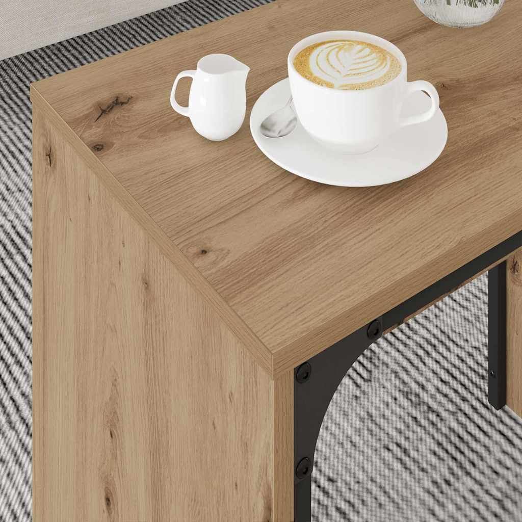 Nesting Couchtisch 3 pcs Eiche handwerklich 60 x 35 x 56 cm