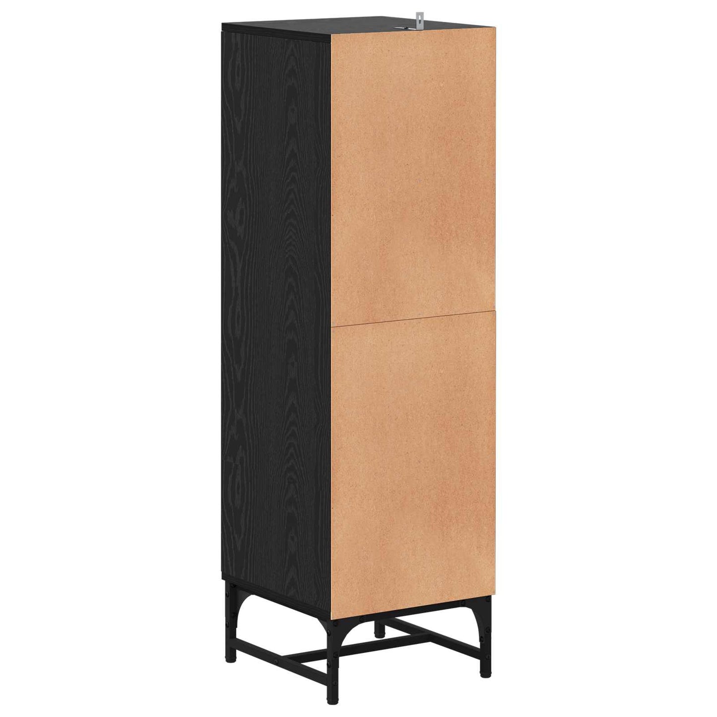 Sideboard Schwarz Eichen-Optik 35 x 37 x 117 cm