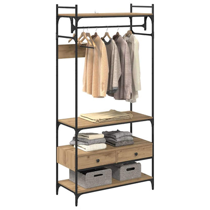 Kleiderschrank Artisan-Eiche 89 x 39 x 184.5 cm Holzwerkstoff