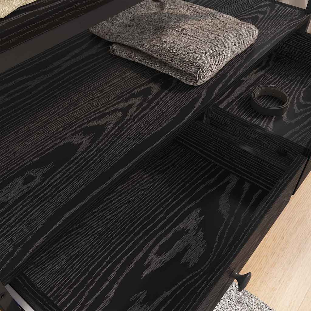 Kleiderschrank Schwarze Eiche 89 x 39 x 184.5 cm Holzwerkstoff