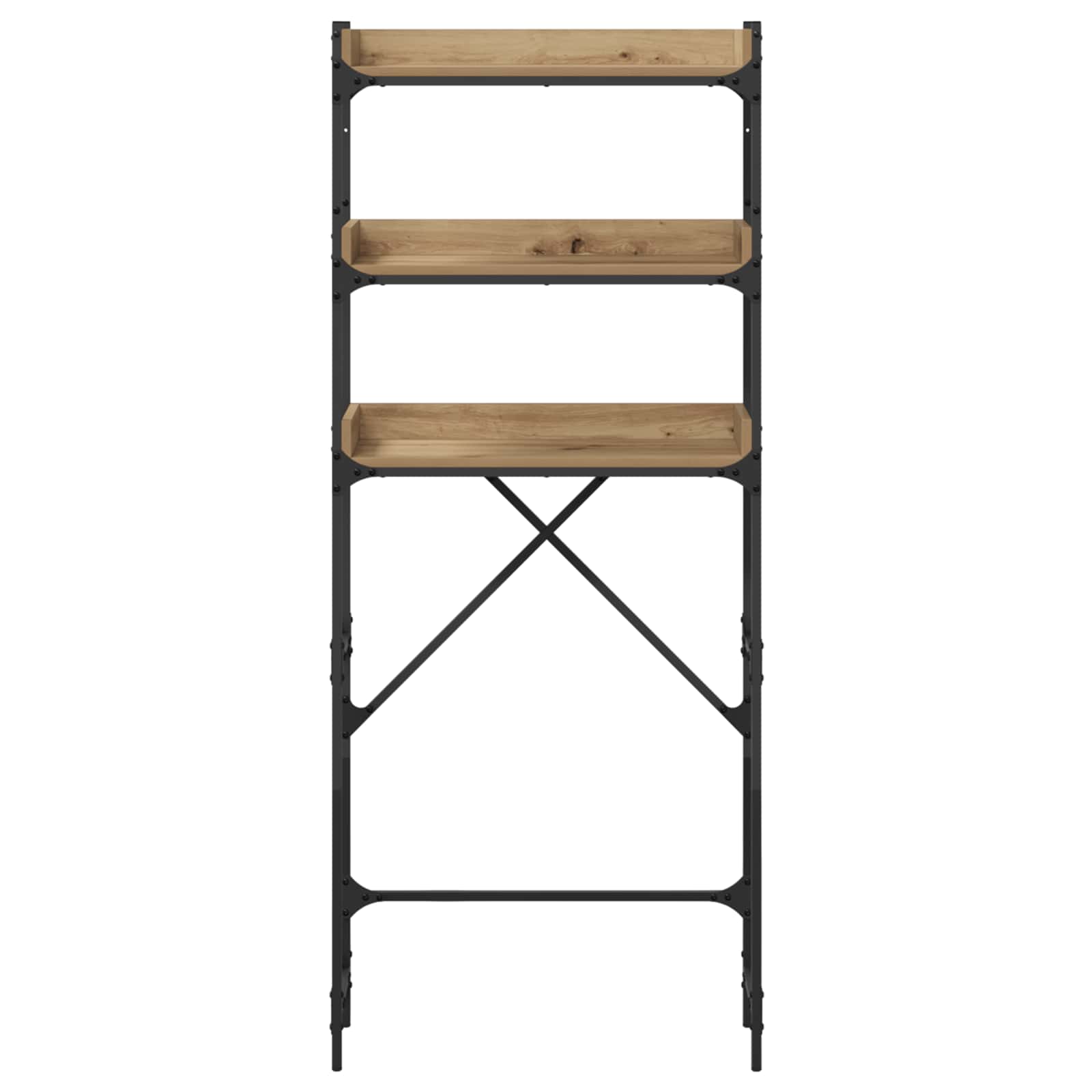 Waschmaschinenregal mit Regal Artisan-Eiche 67 x 25 x 163 cm