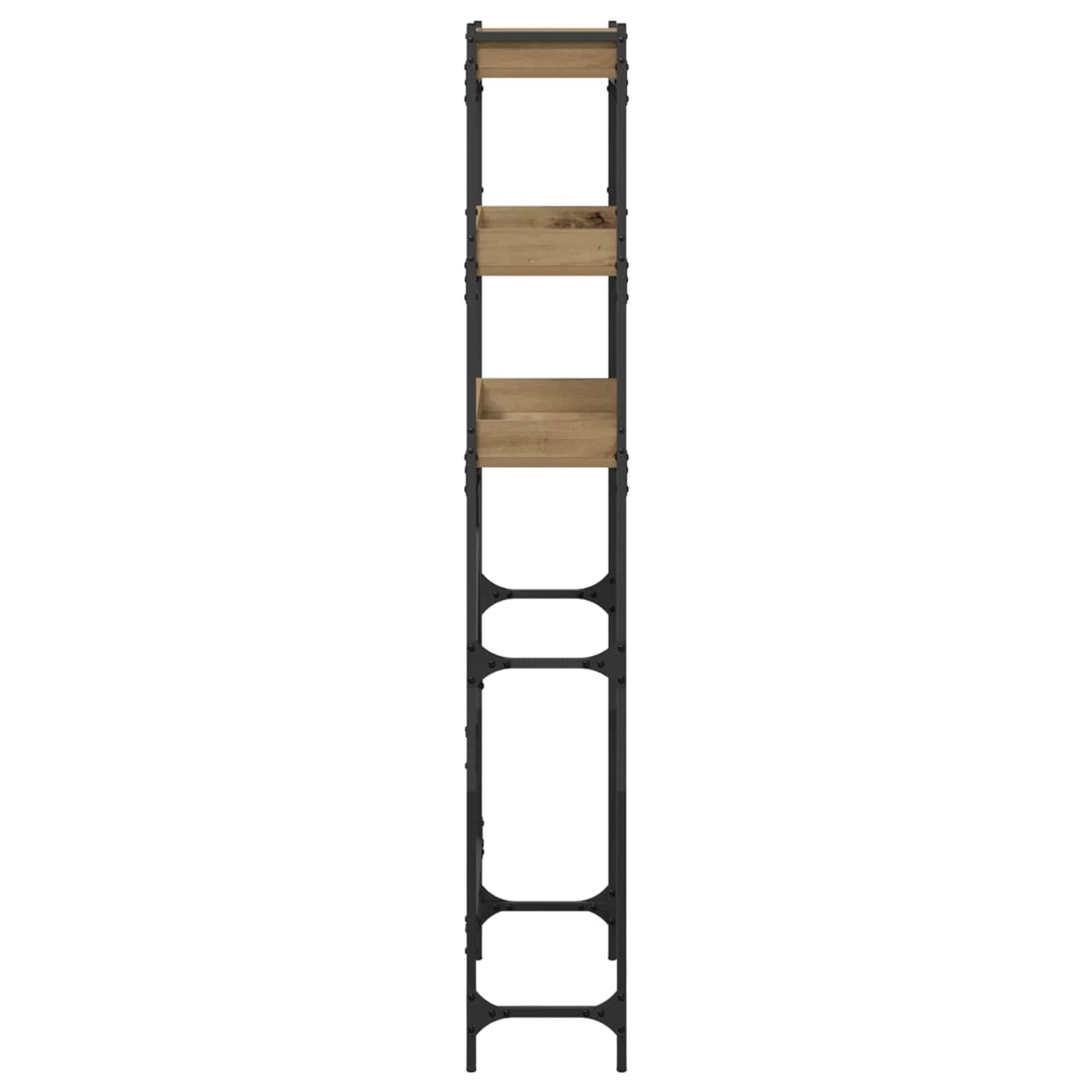 Waschmaschinenregal mit Regal Artisan-Eiche 67 x 25 x 163 cm
