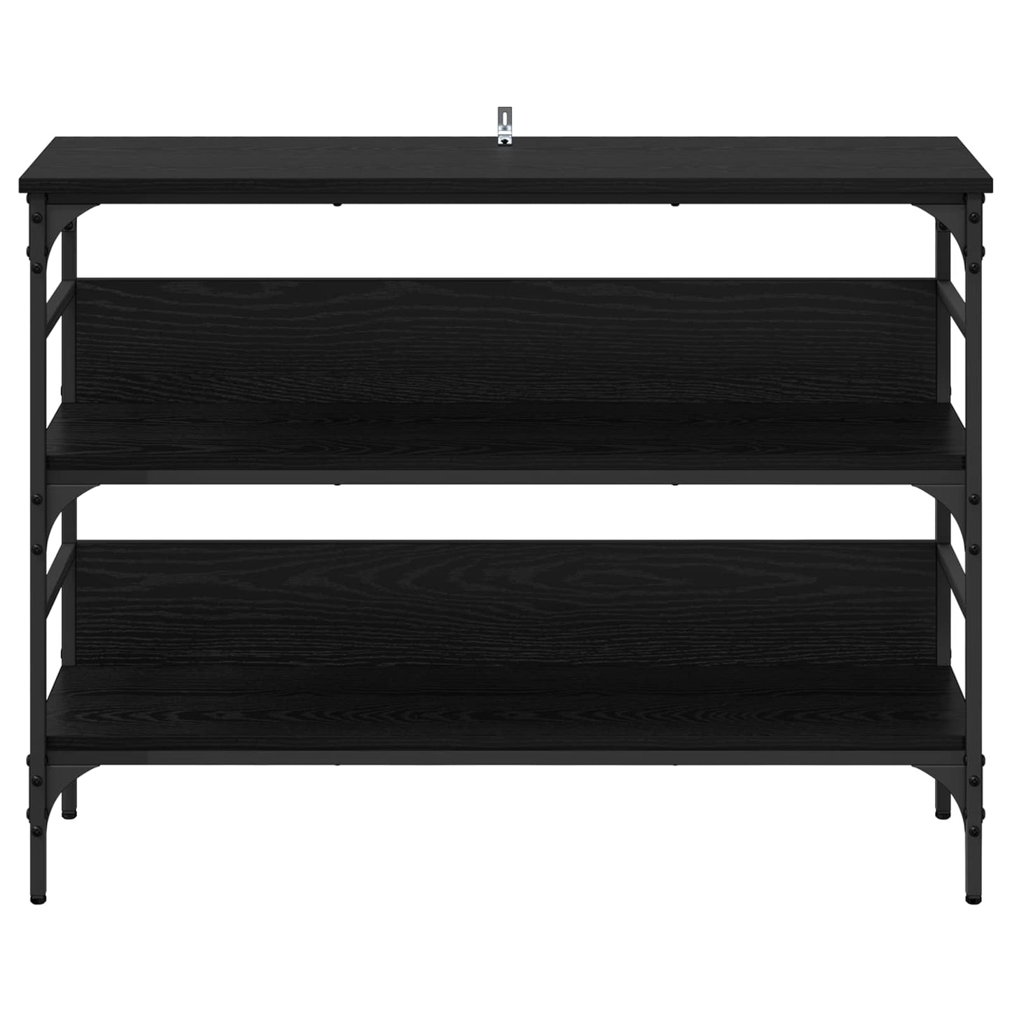 Konsolentisch Schwarz Eichen-Optik 100 x 32 x 75 cm
