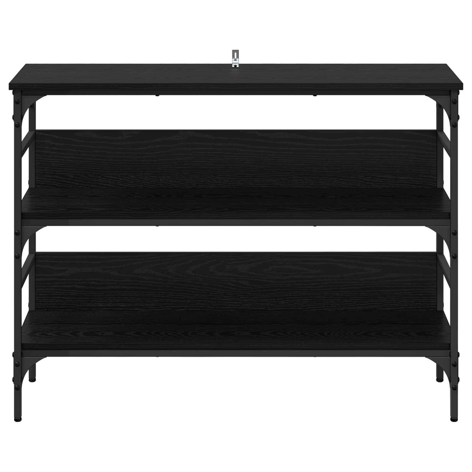 Konsolentisch Schwarz Eichen-Optik 100 x 32 x 75 cm