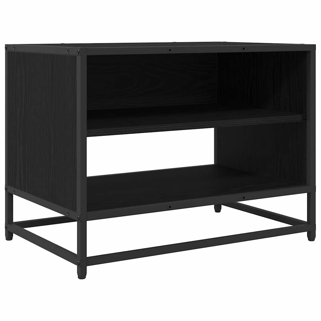 TV-Schränk Schwarz Eichen-Optik 61 x 40 x 46 cm Holzwerkstoff