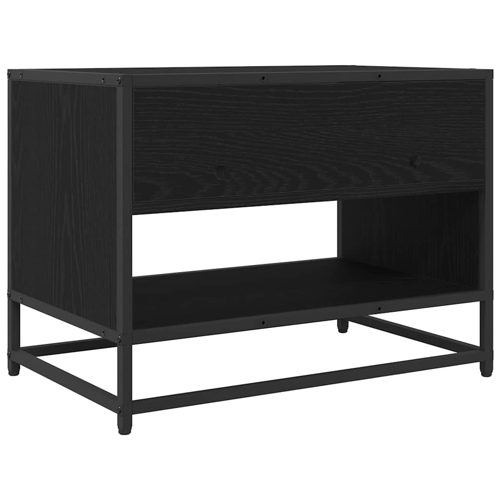 TV-Schränk Schwarz Eichen-Optik 61 x 40 x 46 cm Holzwerkstoff
