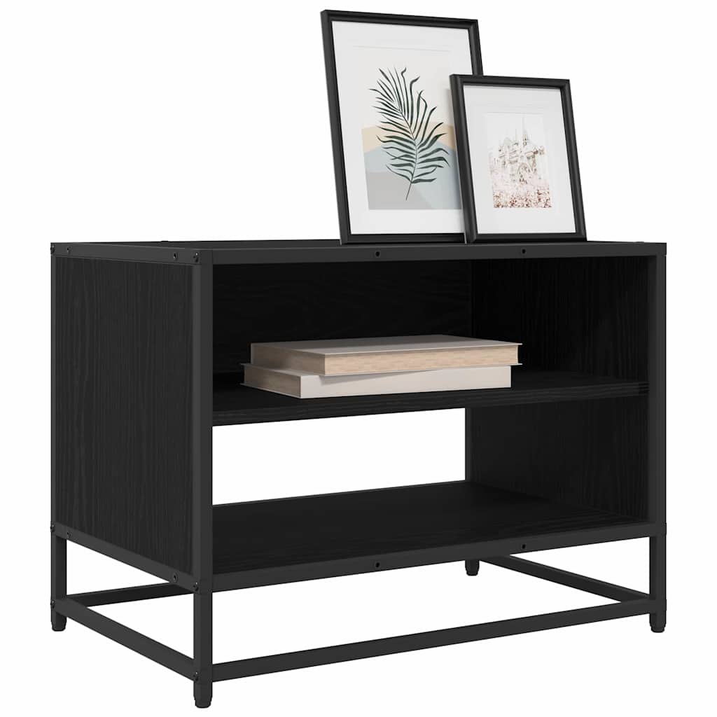 TV-Schränk Schwarz Eichen-Optik 61 x 40 x 46 cm Holzwerkstoff