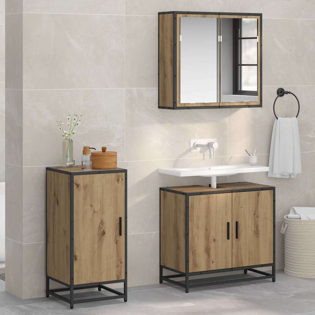 Sideboard Artisan-Eiche 35,5 x 35 x 76 cm