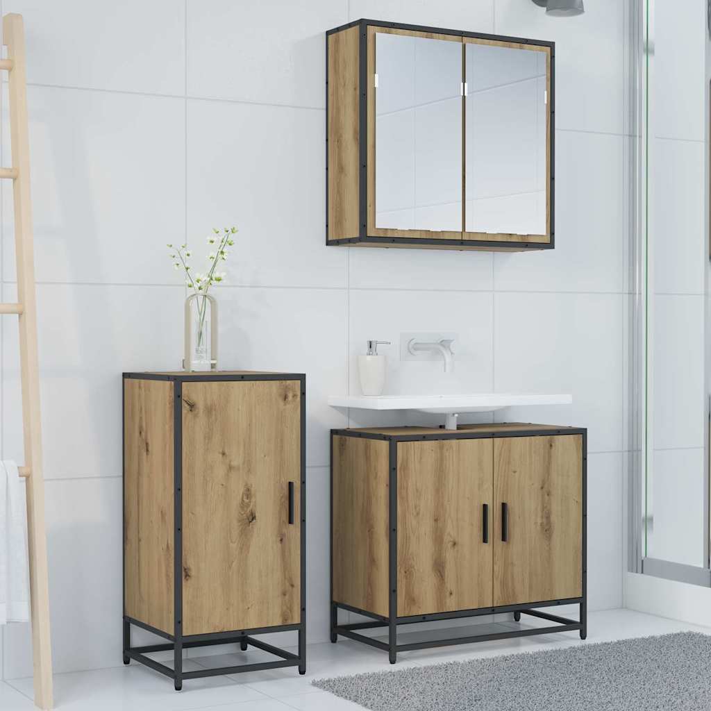 Sideboard Artisan-Eiche 35,5 x 35 x 76 cm
