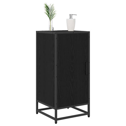 Sideboard Schwarz Eichen-Optik 35,5 x 35 x 76 cm