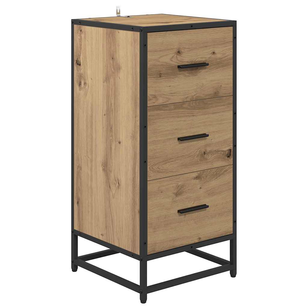 Sideboard Artisan-Eiche 35,5 x 35 x 76 cm
