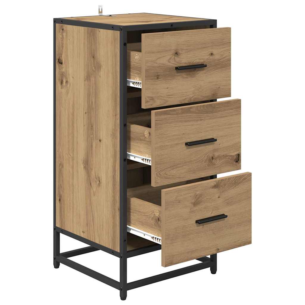 Sideboard Artisan-Eiche 35,5 x 35 x 76 cm
