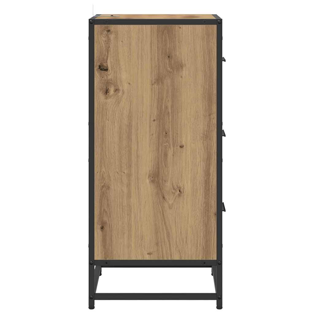 Sideboard Artisan-Eiche 35,5 x 35 x 76 cm
