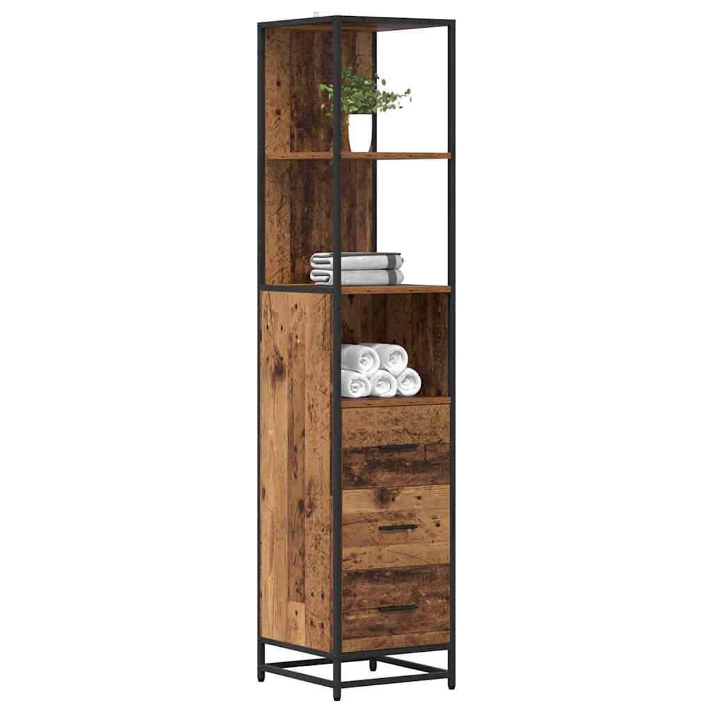 Badezimmermöbel-Set Altholz 35 x 37,5 x 166 cm Holzwerkstoff