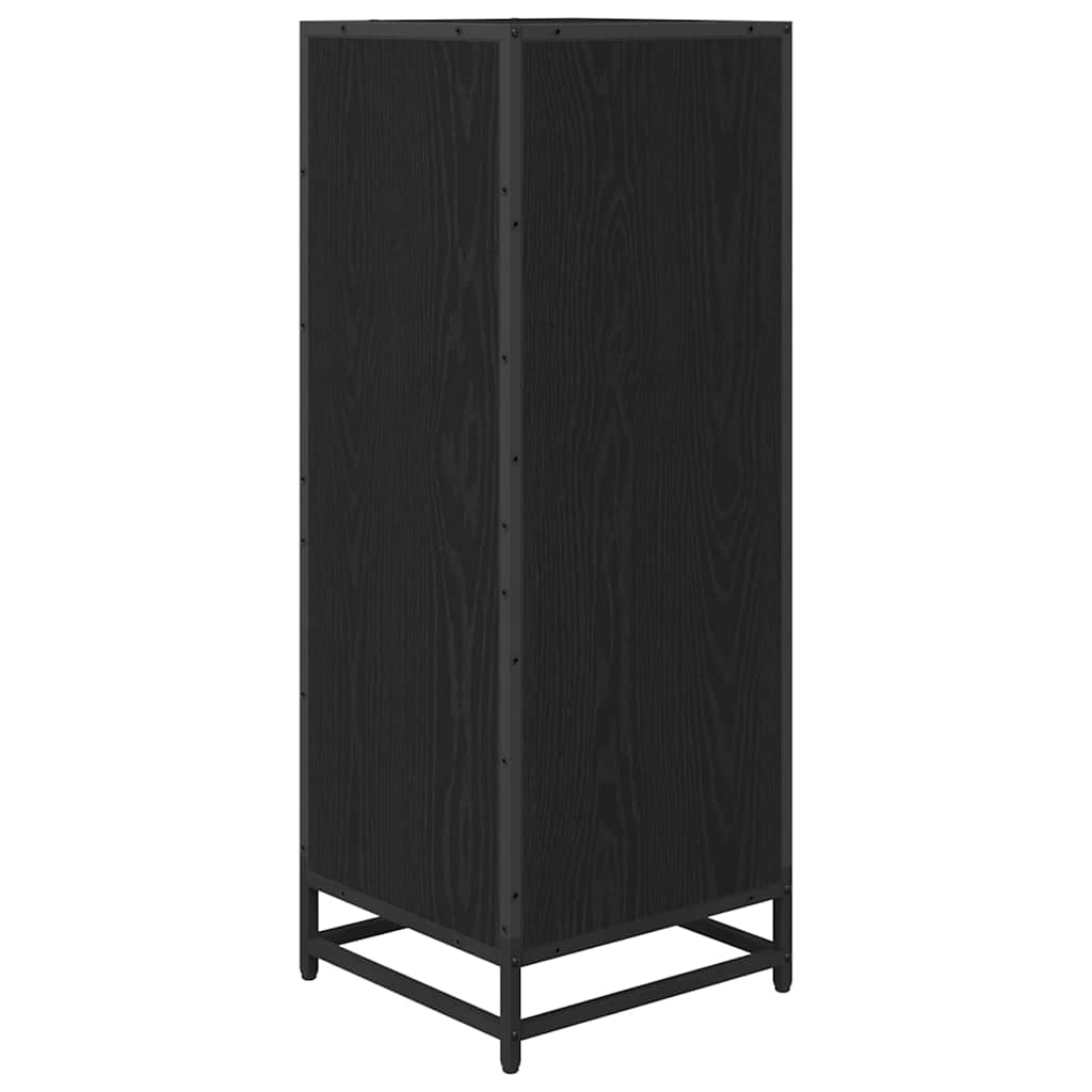 Badezimmermöbel-Set Schwarz Eichen-Optik 35 x 37,5 x 100 cm