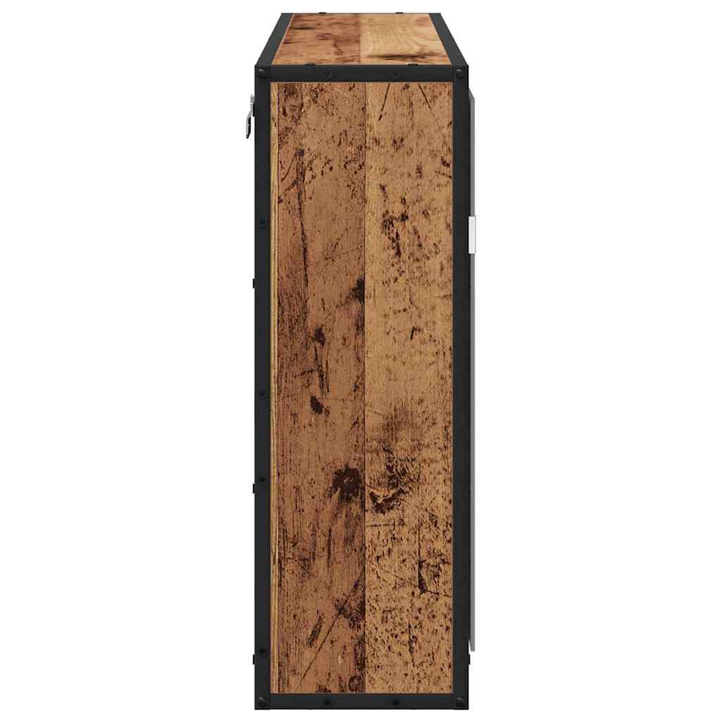 Wandregal Altholz 65 x 20 x 60 cm