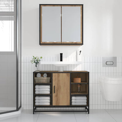 Wandregal Artisan-Eiche 65 x 20 x 60 cm
