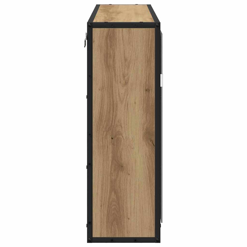 Wandregal Artisan-Eiche 65 x 20 x 60 cm