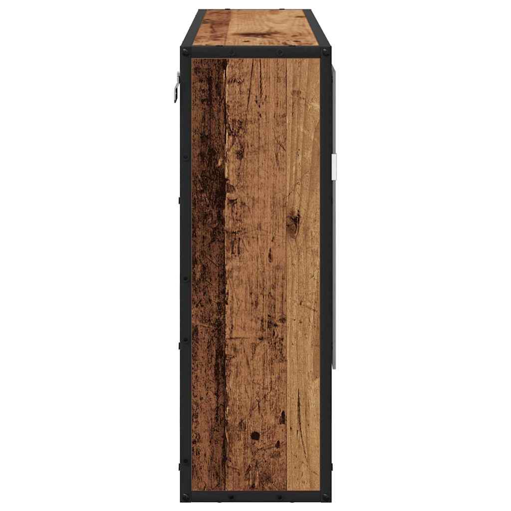 Wandregal Altholz 65 x 20 x 60 cm