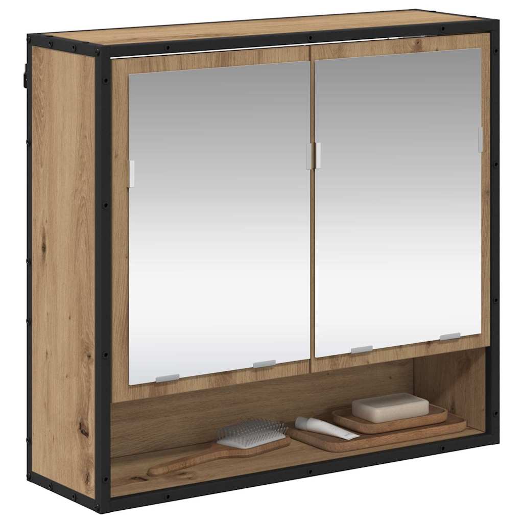 Wandregal Artisan-Eiche 65 x 20 x 60 cm