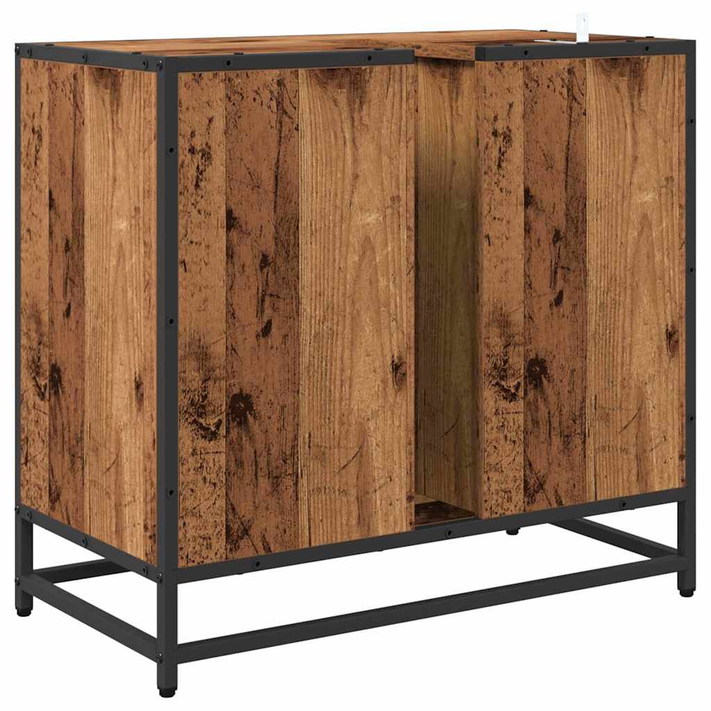 Badezimmerschrank Altholz 65 x 33 x 60 cm Holzwerkstoff