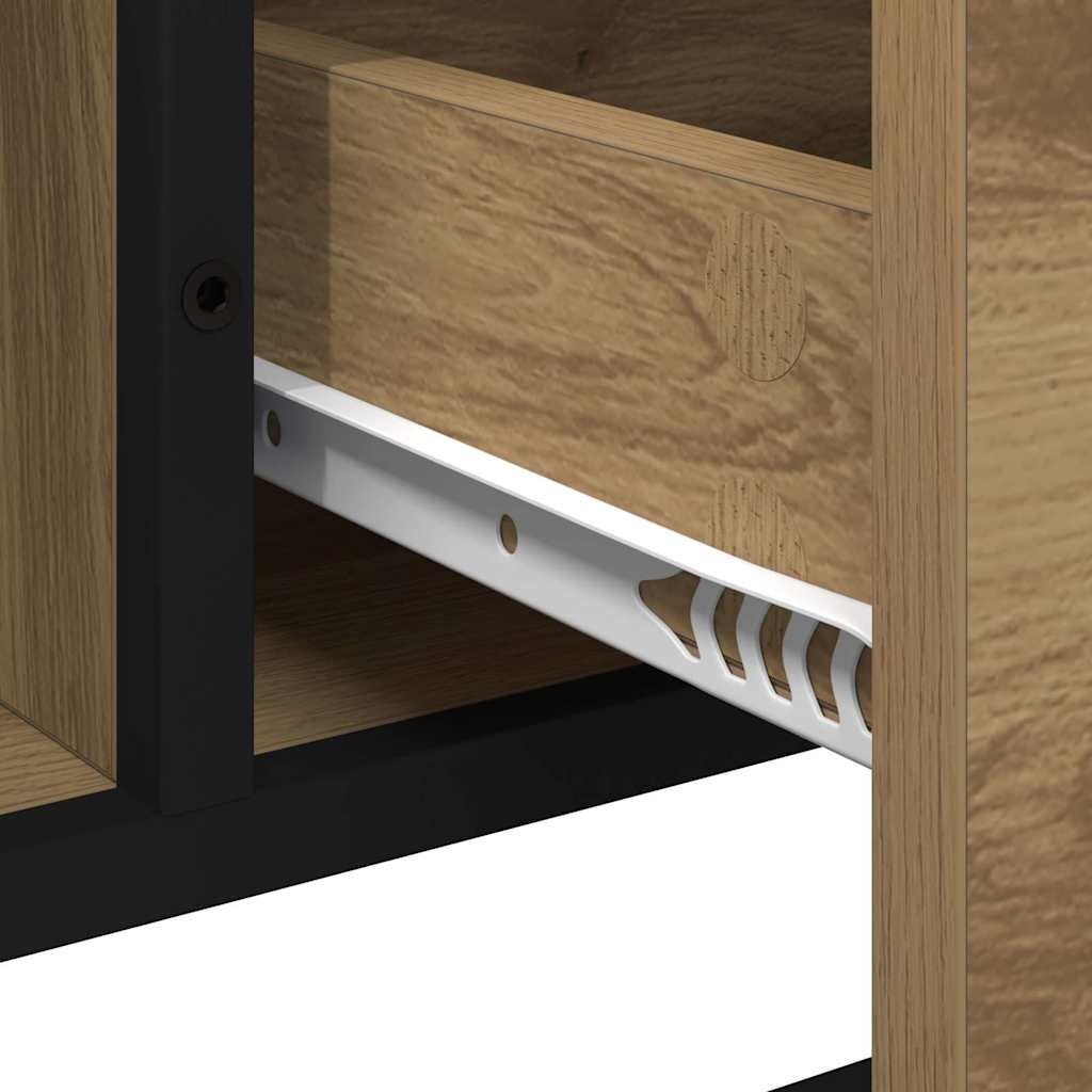 Badezimmerschrank Artisan-Eiche 65 x 33 x 60 cm Holzwerkstoff